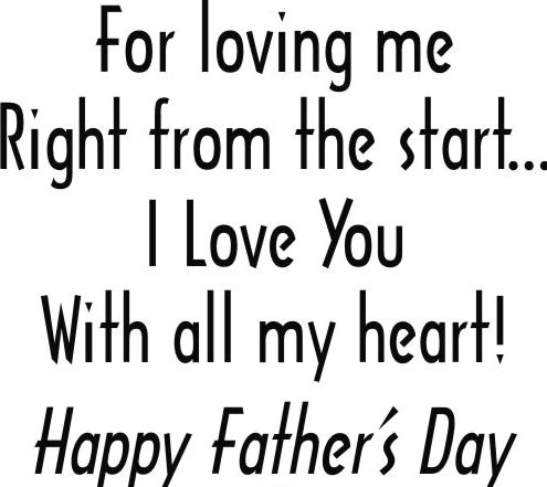 For Loving Me/Father's Day